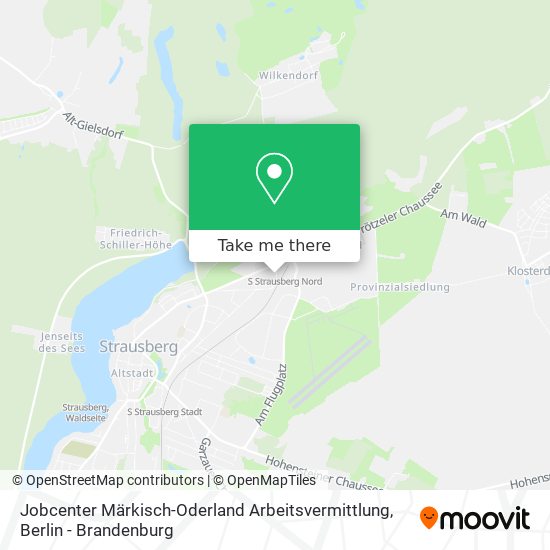 Jobcenter Märkisch-Oderland Arbeitsvermittlung map