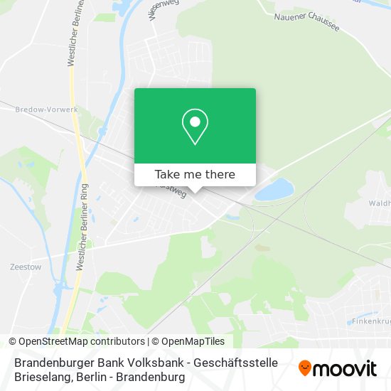Brandenburger Bank Volksbank - Geschäftsstelle Brieselang map