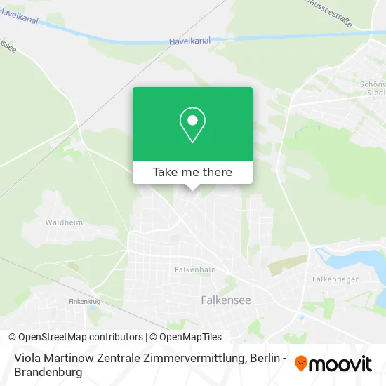 Карта Viola Martinow Zentrale Zimmervermittlung