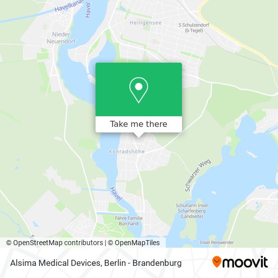 Alsima Medical Devices map