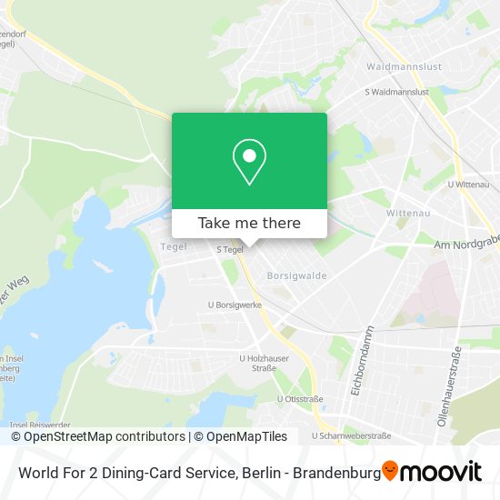 World For 2 Dining-Card Service map