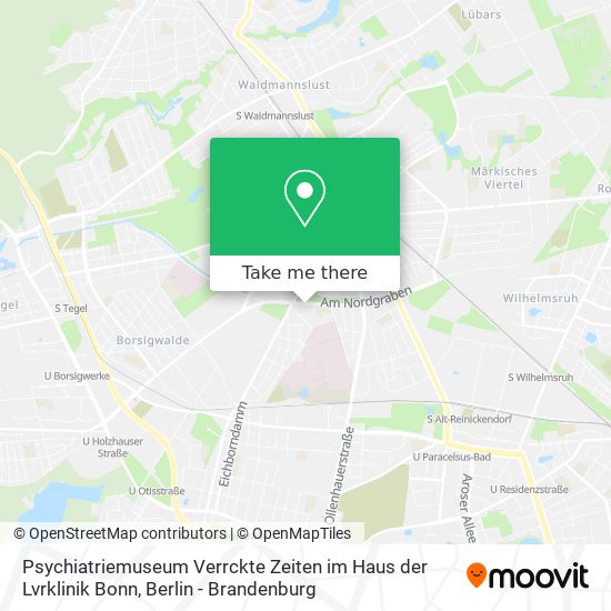 Карта Psychiatriemuseum Verrckte Zeiten im Haus der Lvrklinik Bonn