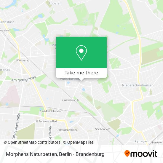 Morphens Naturbetten map