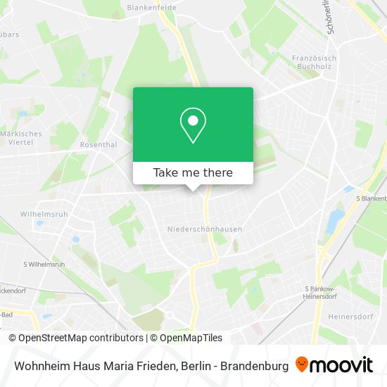 Wohnheim Haus Maria Frieden map