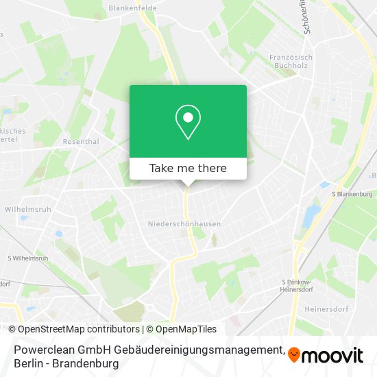 Карта Powerclean GmbH Gebäudereinigungsmanagement