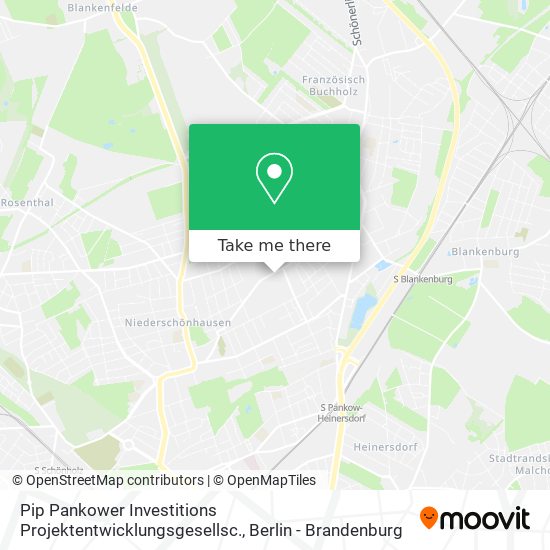 Pip Pankower Investitions Projektentwicklungsgesellsc. map