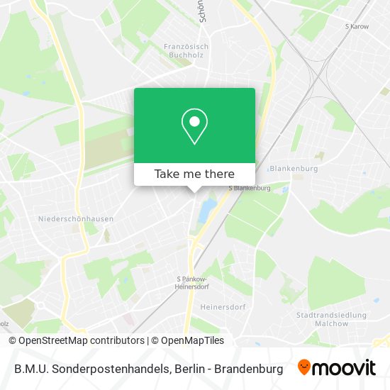 B.M.U. Sonderpostenhandels map