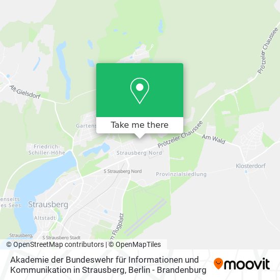 Akademie der Bundeswehr für Informationen und Kommunikation in Strausberg map