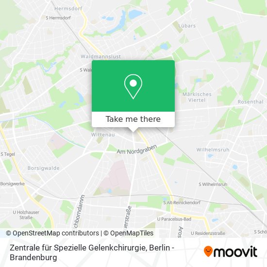 Zentrale für Spezielle Gelenkchirurgie map