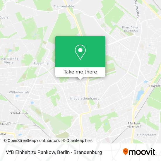 Карта VfB Einheit zu Pankow