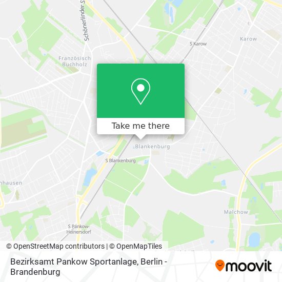 Bezirksamt Pankow Sportanlage map