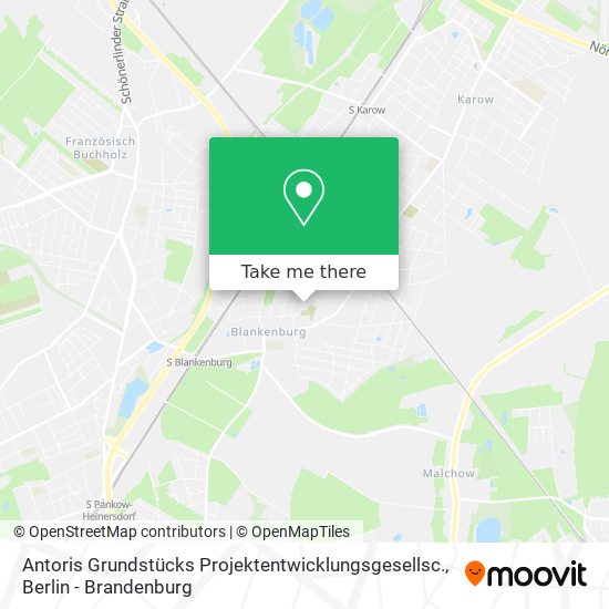 Карта Antoris Grundstücks Projektentwicklungsgesellsc.