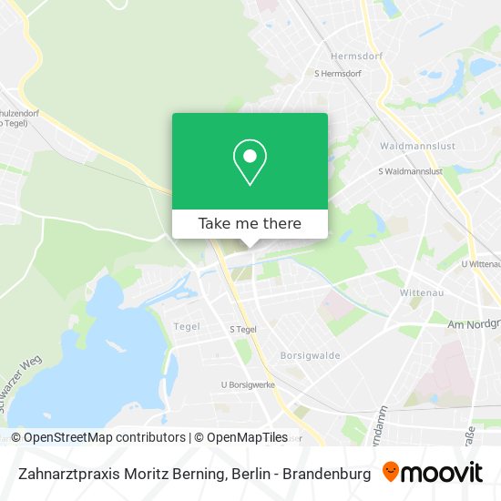 Zahnarztpraxis Moritz Berning map