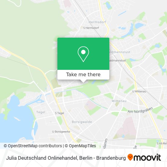 Julia Deutschland Onlinehandel map