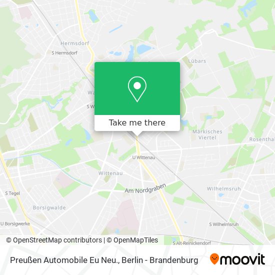 Карта Preußen Automobile Eu Neu.