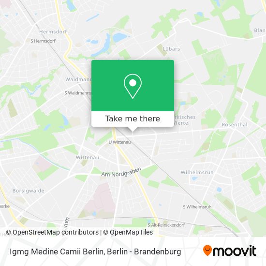 Карта Igmg Medine Camii Berlin