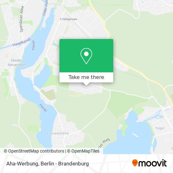 Aha-Werbung map