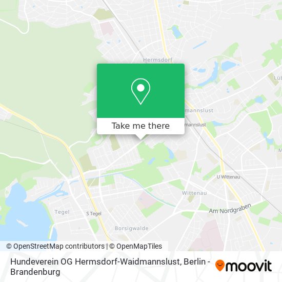 Hundeverein OG Hermsdorf-Waidmannslust map