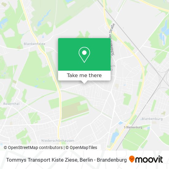 Tommys Transport Kiste Ziese map