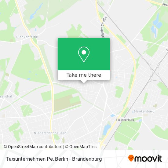 Taxiunternehmen Pe map