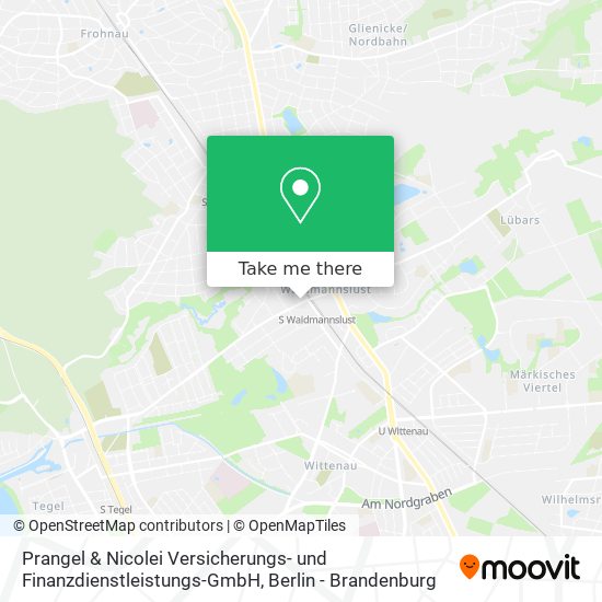 Карта Prangel & Nicolei Versicherungs- und Finanzdienstleistungs-GmbH
