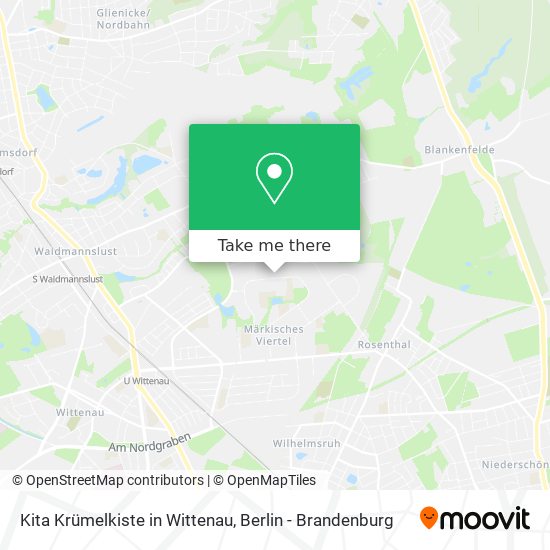 Kita Krümelkiste in Wittenau map