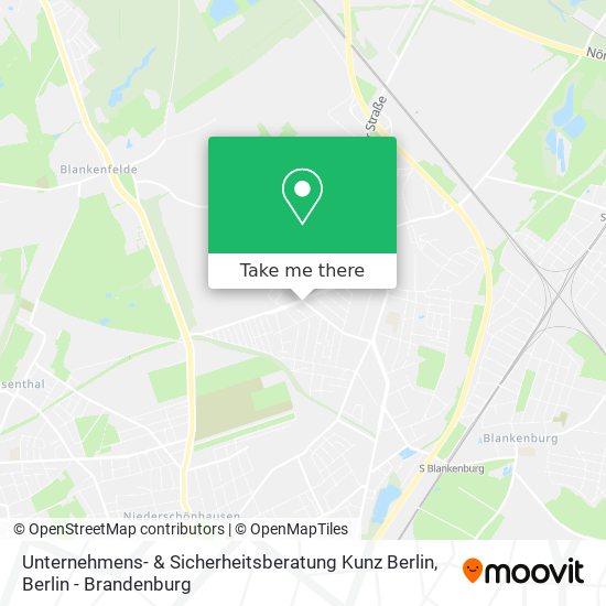 Карта Unternehmens- & Sicherheitsberatung Kunz Berlin
