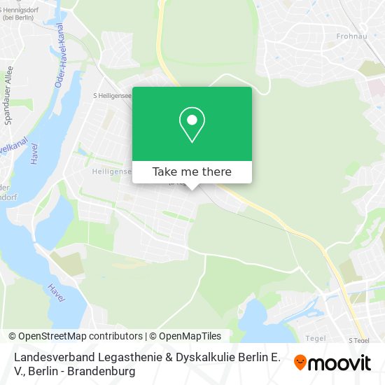 Карта Landesverband Legasthenie & Dyskalkulie Berlin E. V.