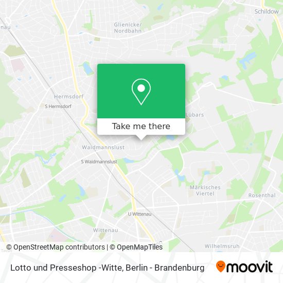 Lotto und Presseshop -Witte map