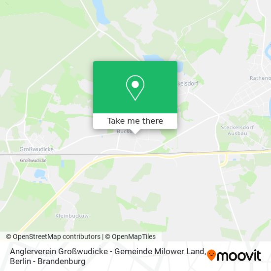 Anglerverein Großwudicke - Gemeinde Milower Land map