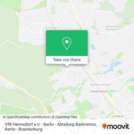 Карта VfB Hermsdorf e.V. - Berlin - Abteilung Badminton