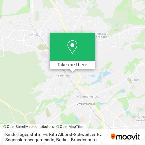 Карта Kindertagesstätte Ev. Kita Alberst-Schweitzer Ev. Segenskirchengemeinde