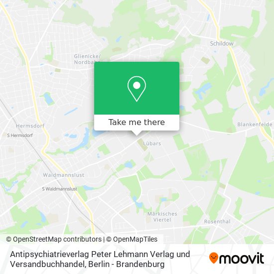 Antipsychiatrieverlag Peter Lehmann Verlag und Versandbuchhandel map