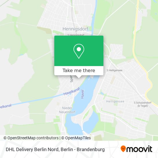 DHL Delivery Berlin Nord map