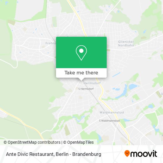 Карта Ante Divic Restaurant