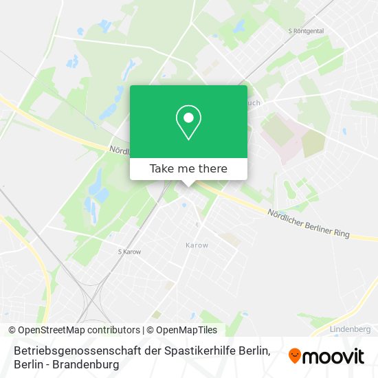 Карта Betriebsgenossenschaft der Spastikerhilfe Berlin