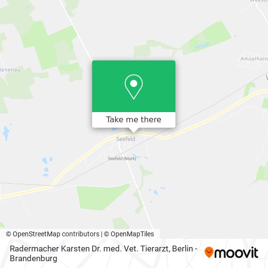 Карта Radermacher Karsten Dr. med. Vet. Tierarzt