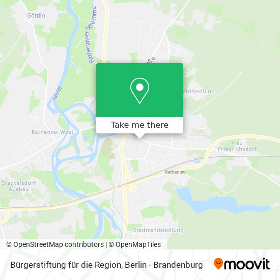 Bürgerstiftung für die Region map