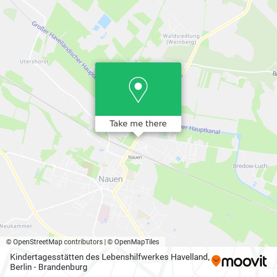 Карта Kindertagesstätten des Lebenshilfwerkes Havelland
