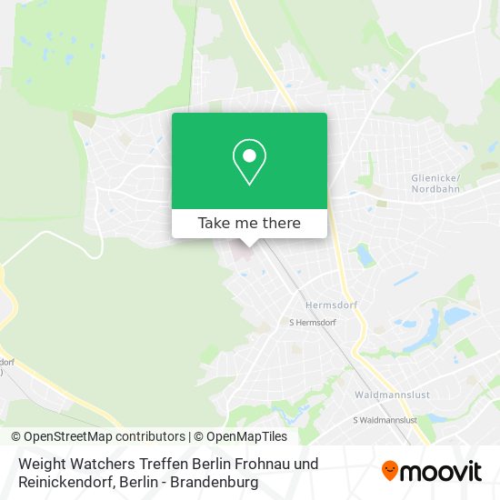 Карта Weight Watchers Treffen Berlin Frohnau und Reinickendorf