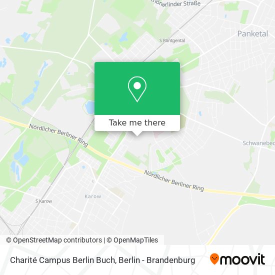 Карта Charité Campus Berlin Buch