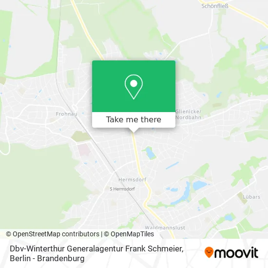 Карта Dbv-Winterthur Generalagentur Frank Schmeier