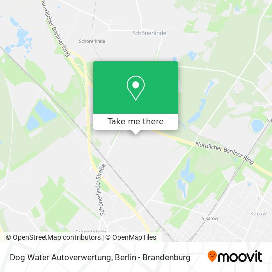 Dog Water Autoverwertung map