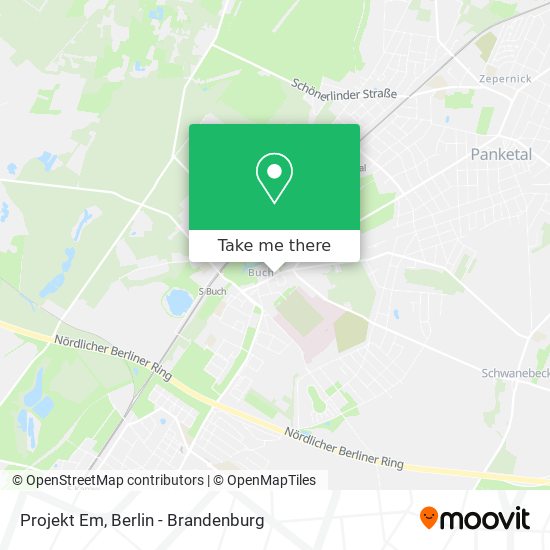 Projekt Em map
