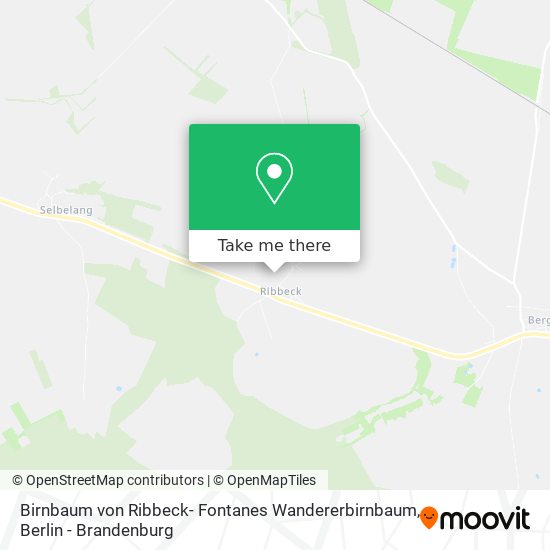 Birnbaum von Ribbeck- Fontanes Wandererbirnbaum map