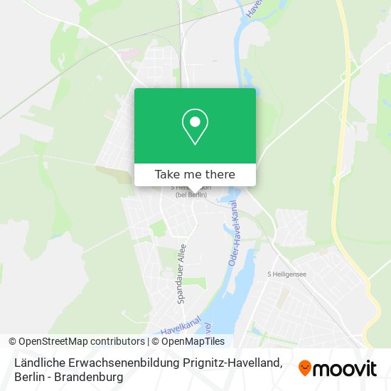 Ländliche Erwachsenenbildung Prignitz-Havelland map