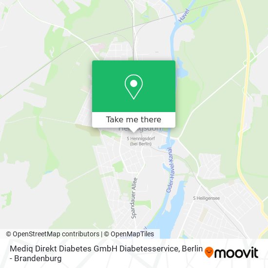 Карта Mediq Direkt Diabetes GmbH Diabetesservice
