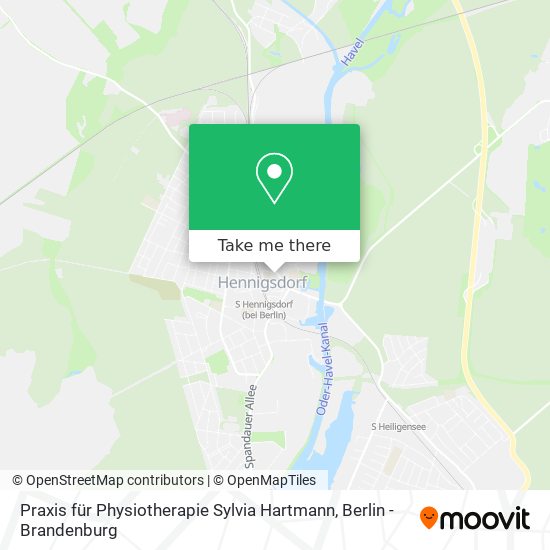 Praxis für Physiotherapie Sylvia Hartmann map