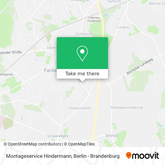 Montageservice Hindermann map