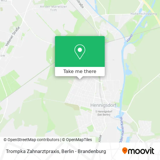 Карта Trompka Zahnarztpraxis